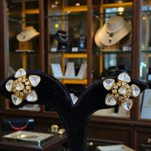 Shvetika Kundan Floral Stud Earrings