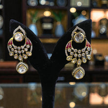 Ruby Glow Kundan Pendant Necklace Set