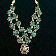 Emerald Radiance Polki Necklace Set