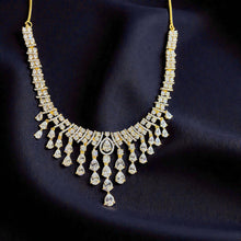 Aarohi Teardrop American Diamond Necklace Set
