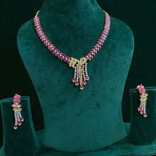 Ruhani Ruby Cascade Necklace Set