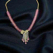 Ruhani Ruby Cascade Necklace Set