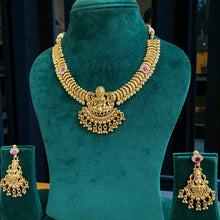 Lakshmi Vaibhav Antique Temple Necklace Set