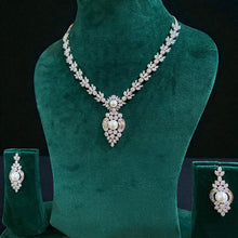 Pearl Lumière American Diamond Necklace Set