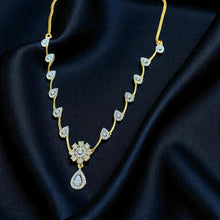 Amara Teardrop American Diamond Necklace Set