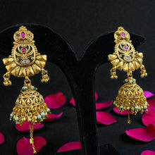 Vasudha Antique Jhumka Earrings