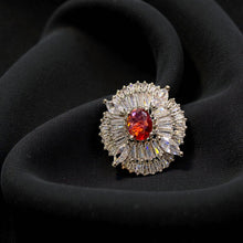 Ruby Radiance Halo Ring