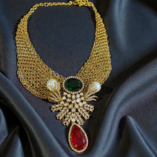 Noor Jaal Emerald & Ruby Polki Necklace Set