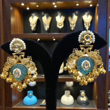 Padma Mayura Polki Jhumka Earrings