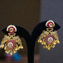 Padma Mayura Polki Jhumka Earrings