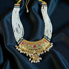 Navratna Jadau Pearl Choker Set
