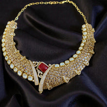 Ruby Noor V-Set Necklace
