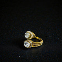 Twin Aura Polki Open Ring