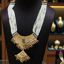 Rajwada Navratna Pearl Haar Set