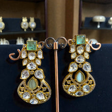 Noor-e-Firoza Polki Drop Earrings