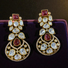 Noor-e-Firoza Polki Drop Earrings