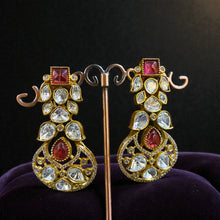 Noor-e-Firoza Polki Drop Earrings