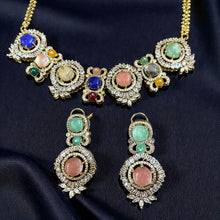 Navrang Aura Gemstone Necklace Set
