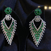 Emerald Cascade Luxe Earrings