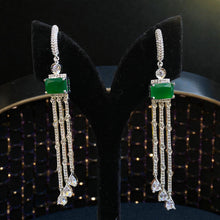 Ruby Symphony Tassel Earrings