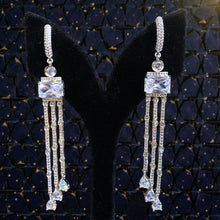 Ruby Symphony Tassel Earrings