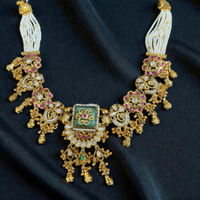 Rajwada Peacock Jhumki Necklace Set