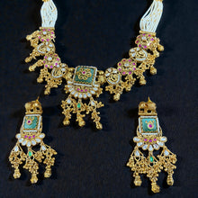Rajwada Peacock Jhumki Necklace Set