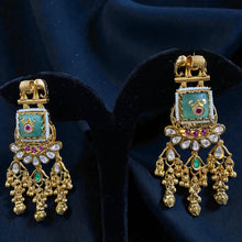 Rajwada Peacock Jhumki Necklace Set