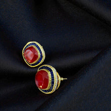 Emerald Royale Baguette Studs