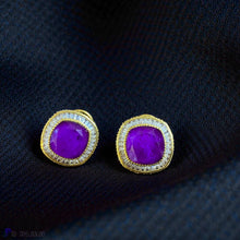 Emerald Royale Baguette Studs