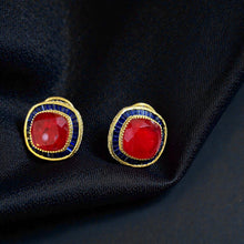 Emerald Royale Baguette Studs