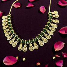 Emerald Cascade Teardrop Necklace Set