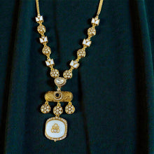 Rajwada Ivory Charm Pendant Set