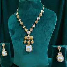 Rajwada Ivory Charm Pendant Set