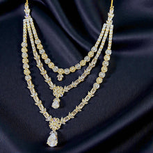 Aurora Triple-Layer American Diamond Bridal Set