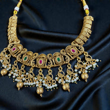 Rajsi Pearl Ghungroo Choker Set