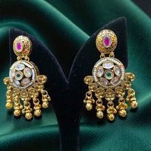 Emerald Royale Kundan Chandbali Earrings