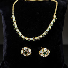 Emerald Noor Polki Necklace Set