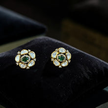 Emerald Noor Polki Necklace Set