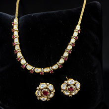 Emerald Noor Polki Necklace Set