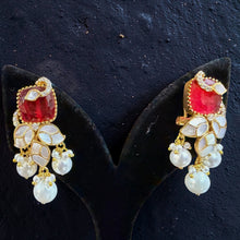 Ruby Petal Pearl Drops