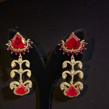Ruby Regal Cascade Earrings