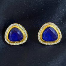 Emerald Aura Halo Stud Earrings