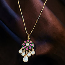 Ruby Noor Drop Kundan Pendant Set