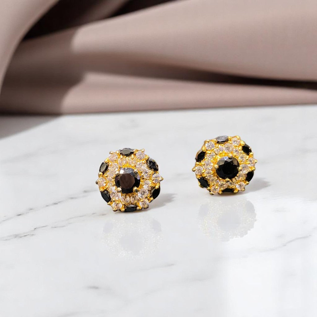 Midnight Bloom Studs