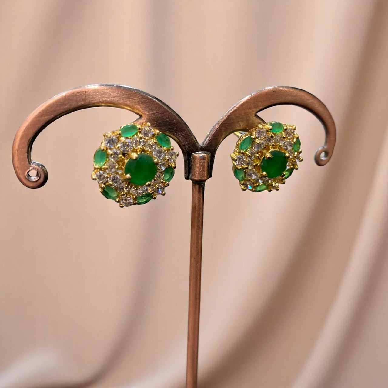 Royal Emerald Studs