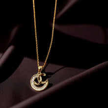 Crescent Sparkle Golden Jewelry Set