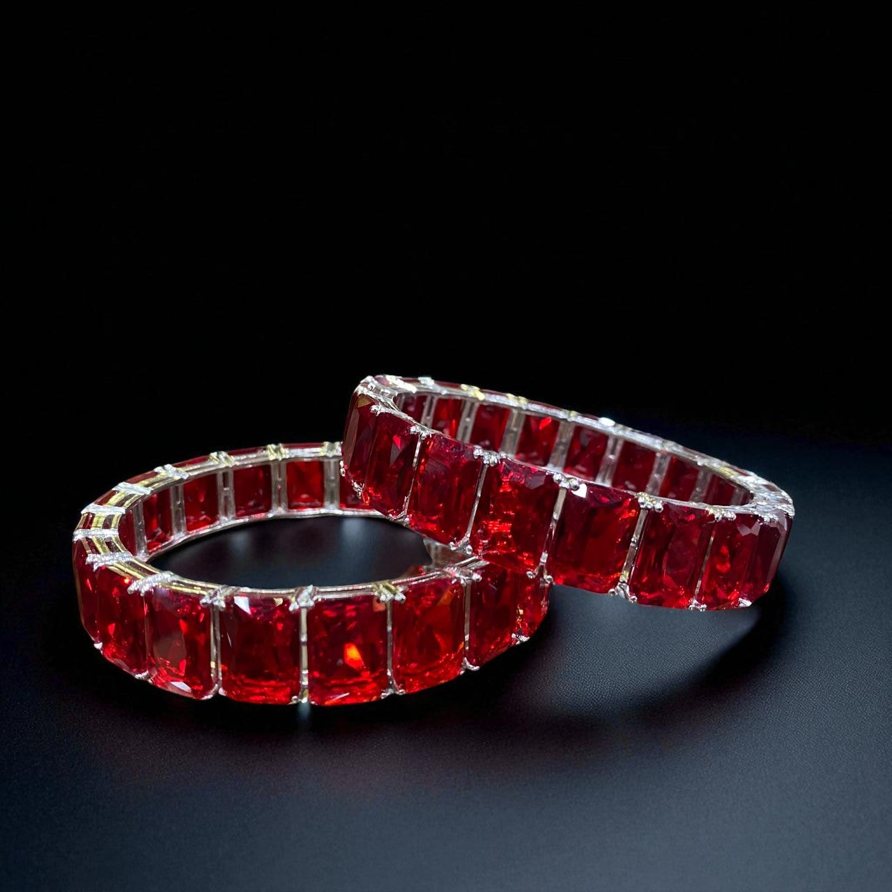 Royal Ruby Radiance Bangles