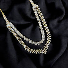 Royal American Diamond Leaf Necklace Set