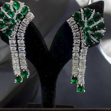 Royal Emerald American Diamond Necklace Set